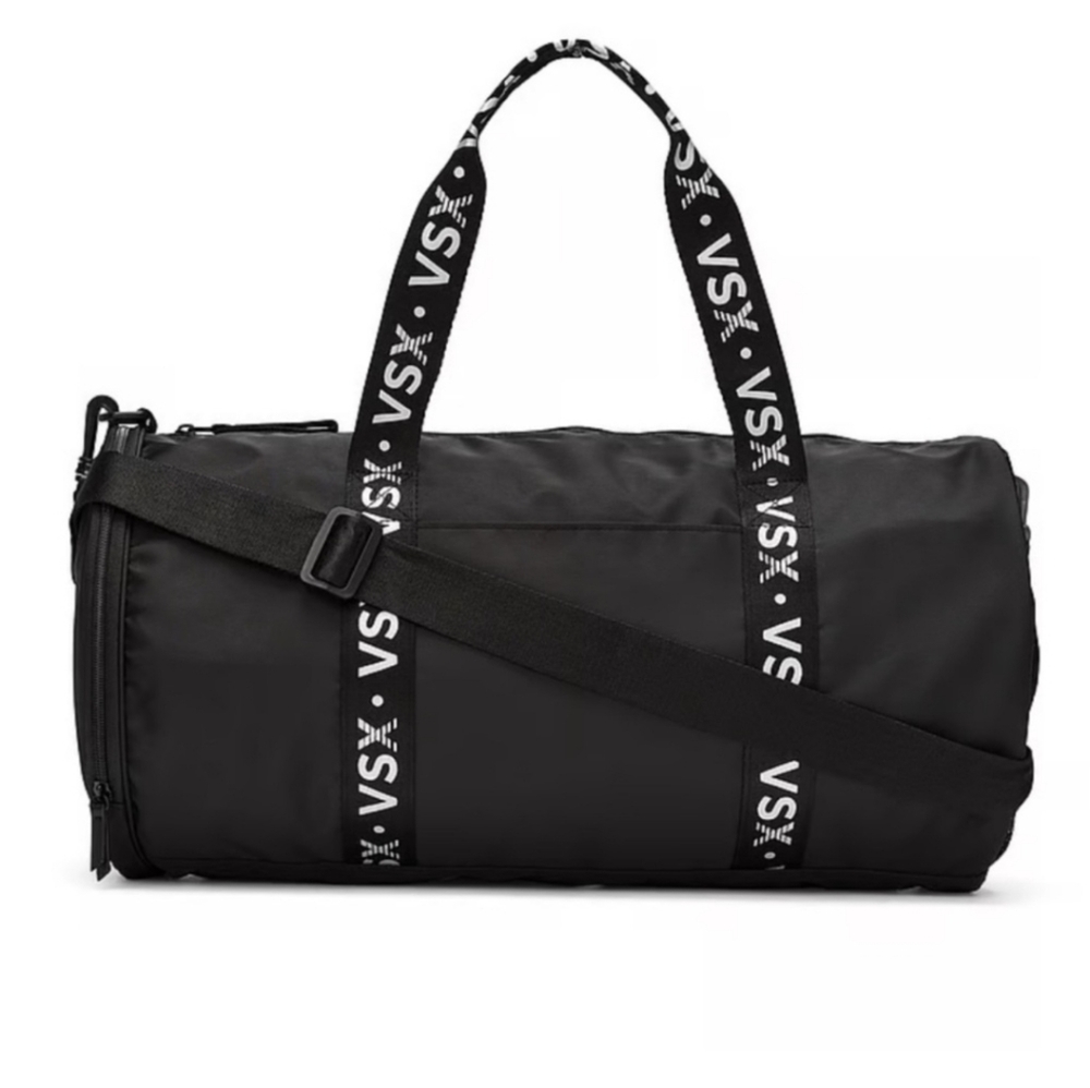 Victoria's Secret Black VSX Strap Duffle Bag